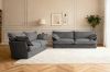 Picture of CAVINAS 3.5/2.5/1.5 Seater Fabric Sofa Range (Dark Grey) - 1.5 Seater