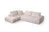 Picture of FABIEN Fabric Sectional Compressed Sofa (Beige) - Chaise Facing Right