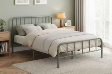 Picture of FEXON King Single/Queen Size Metal Bed Frame (Grey)