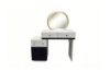 Picture of GLOW 3-Drawer 80-119 Extension Dressing Table with LED Mirror and NOOK Makeup Stool Set