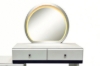 Picture of GLOW 3-Drawer 80-119 Extension Dressing Table with LED Mirror and NOOK Makeup Stool Set