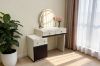 Picture of GLOW 3-Drawer Extension Dressing Table with LED Mirror and NOOK Makeup Stool Set