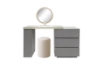 Picture of NOOK 3-Drawer 110-160 Extension Dressing Table with LED Mirror and Makeup Stool Set