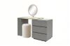 Picture of NOOK 3-Drawer Dressing Table with LED Mirror and Makeup Stool Set