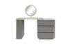 Picture of NOOK 3-Drawer 110-160 Extension Dressing Table with LED Mirror and Makeup Stool Set