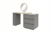 Picture of NOOK 3-Drawer 110-160 Extension Dressing Table with LED Mirror and Makeup Stool Set