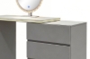 Picture of NOOK 3-Drawer 110-160 Extension Dressing Table with LED Mirror and Makeup Stool Set