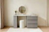 Picture of NOOK 3-Drawer 110-160 Extension Dressing Table with LED Mirror and Makeup Stool Set