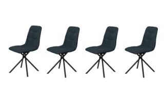 Picture of MARMURA 360° Swivel Dining Chair (Dark) - 4 Chairs in 1 Carton