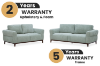 Picture of SPHERE 3/2 Seater Fabric Sofa Range (Light Green) 