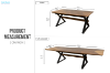 Picture of CAPITOL Walnut Veneer 180-300 Adjustable & Extendable Dining Table