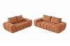Picture of FABIEN 3/2 Seater Fabric Compressed Sofa Range (Brown) - 3 Seater