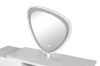 Picture of AURELIA 3-Drawer 110-160 Extension Dressing Table with LED Mirror and Makeup Stool Set