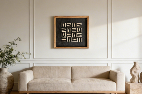 Picture of DD8103 Solid Reclaimed Wood Wall Art (40x40cm)