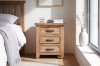 Picture of FRANCO 3-Drawer Solid NZ Pine Wood Bedside Table