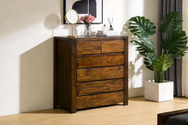 Picture of MALAGA 6-Drawer Tallboy (Walnut) 