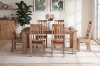 Picture of FRANCO 1.8M/2.1M Solid NZ Pine Wood Dining Set 