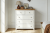 Picture of NOTTINGHAM 5-Drawer Solid Oak Tallboy (White)