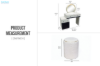 Picture of GLOW 3-Drawer 80-119 Extension Dressing Table with LED Mirror and NOOK Makeup Stool Set