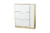 Picture of YORU 100 1-Door 3-Drawer Shoe Cabinet (Oak & White)