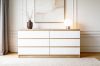 Picture of YORU 160 6-Drawer Dresser (Oak & White)