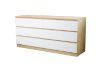 Picture of YORU 160 6-Drawer Dresser (Oak & White)