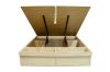 Picture of YORU Queen Size Bed Frame with Gas Lift Storage and Drawers