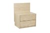 Picture of YUKI 2-Drawer Bedside Table with Back Panel