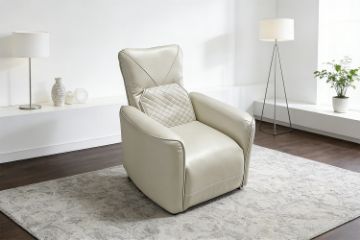 Picture of LAURA Power Recliner Massage Armchair with USB Type-C Ports (Beige)