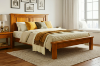 Picture of RIVERWOOD Bed Frame in Queen/King (Rustic Pine)