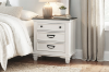Picture of CHARLES 3-Drawer Bedside Table (White & Grey)