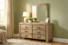 Picture of SPRINGBROOK 6-Drawer Solid Acacia Wood Dresser with Mirror