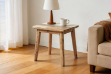 Picture of LEAMAN Solid Acacia Wood Side Table
