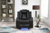 Picture of FAIRWAY Air Leather Dual Motor Reclining Sofa Range with Cup Holders & Storage & Bluetooth Speaker & USB Port, Power Socket & Wireless Charging & LED Lighting
