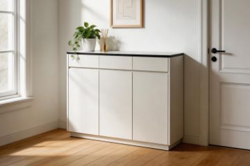 Picture of VALOR 120 3-Door 3-Drawer Engineered Stone Top Shoe Cabinet