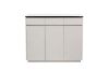 Picture of VALOR 120 3-Door 3-Drawer Engineered Stone Top Shoe Cabinet
