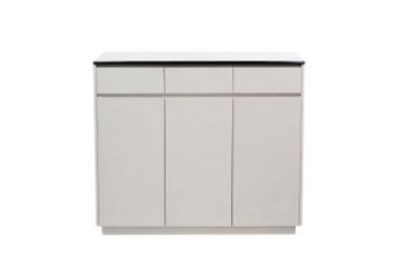 Picture of VALOR 120 3-Door 3-Drawer Engineered Stone Top Shoe Cabinet