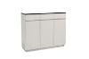 Picture of VALOR 120 3-Door 3-Drawer Engineered Stone Top Shoe Cabinet