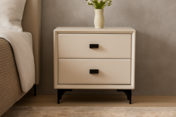 Picture of ALANYA 2-Drawer Bedside Table (Champagne)