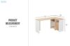 Picture of VESTON 145 L-Shaped Corner Writing Desk with Storage