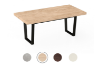 Picture of SYNERGYPLUS Dining Table with Trapezoid Metal Legs (Natural Oak) - 160x90