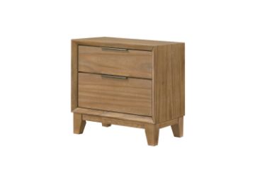 Picture of BRYDEN 2-Drawer Solid Wood Bedside Table