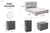 Picture of LORIEN 4PC/5PC/6PC Bedroom Combo Set in Queen/King Size