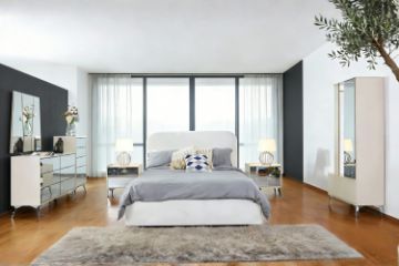 Picture of MIRORA 4PC/5PC/6PC Mirrored Bedroom Combo Set in Queen/King Size