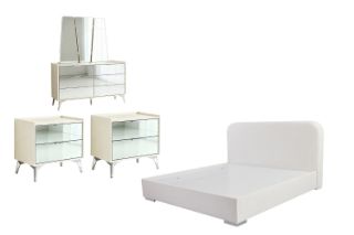 Picture of MIRORA Mirrored Bedroom Combo Set - 5PC King