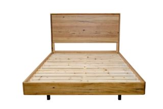Picture of BRITTON Australian Marri Hardwood Floating Bed Frame - King Size