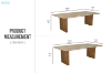 Picture of  LINTON Australian Marri Hardwood Dining Table - 210 Table