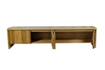 Picture of LINTON 210 4-Door Australian Marri Hardwood TV Unit