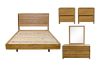 Picture of BRITTON Australian Marri Hardwood Bedroom Combo Set- 5PC King