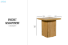 Picture of LINTON Australian Marri Hardwood Side Table